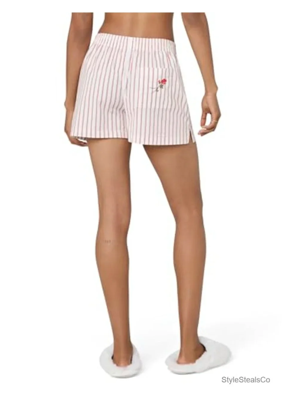 Long-Lined Cotton Boxer Sleep Shorts